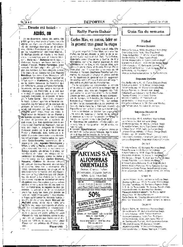 ABC MADRID 31-12-1988 página 98