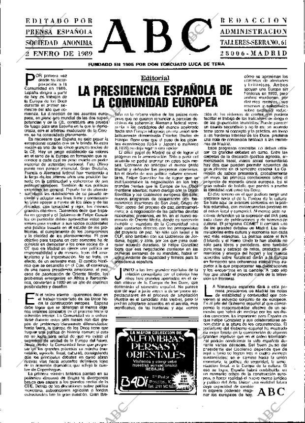 ABC MADRID 02-01-1989 página 3