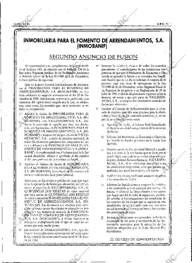 ABC MADRID 02-01-1989 página 51