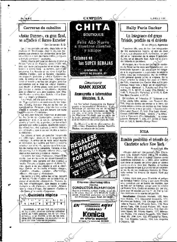 ABC MADRID 02-01-1989 página 84