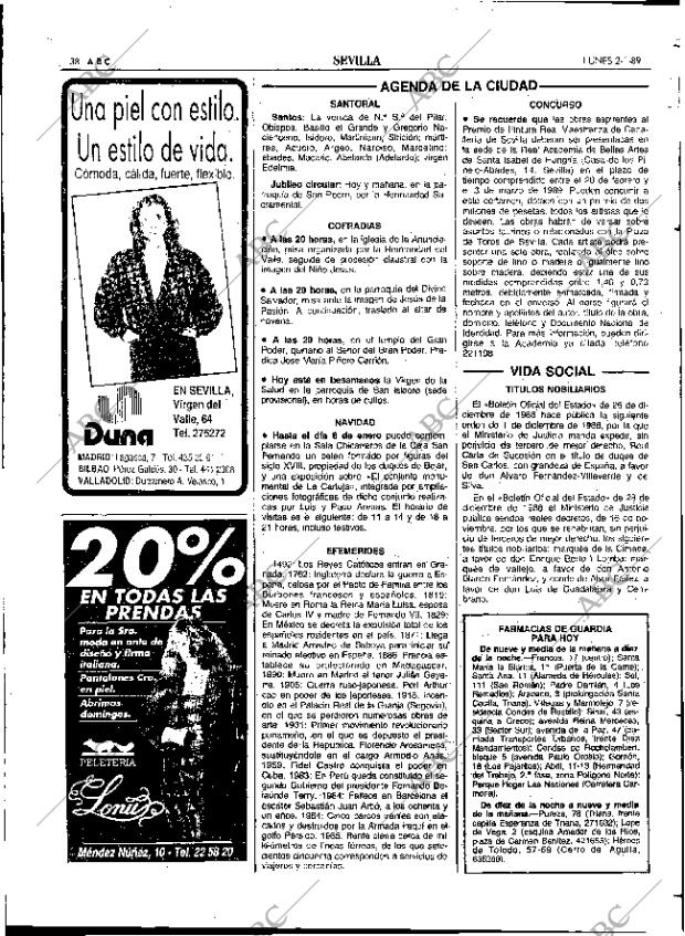 ABC SEVILLA 02-01-1989 página 38