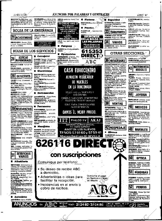 ABC SEVILLA 02-01-1989 página 87