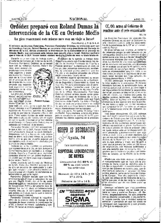 ABC MADRID 03-01-1989 página 23