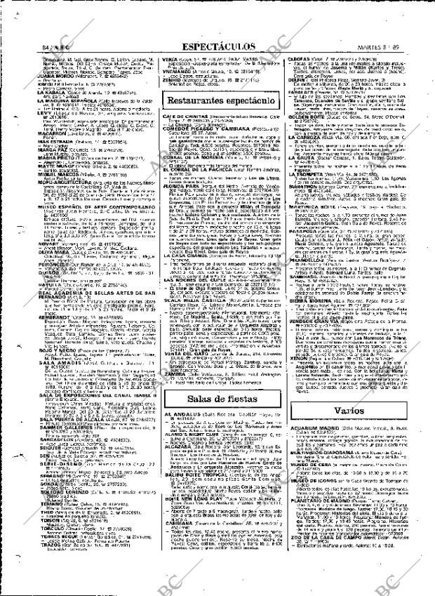 ABC MADRID 03-01-1989 página 84