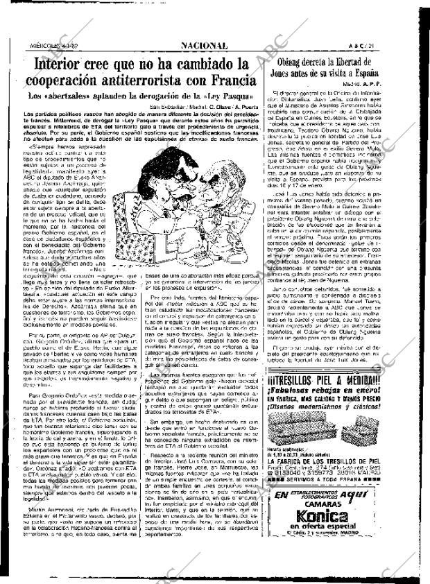 ABC MADRID 04-01-1989 página 21