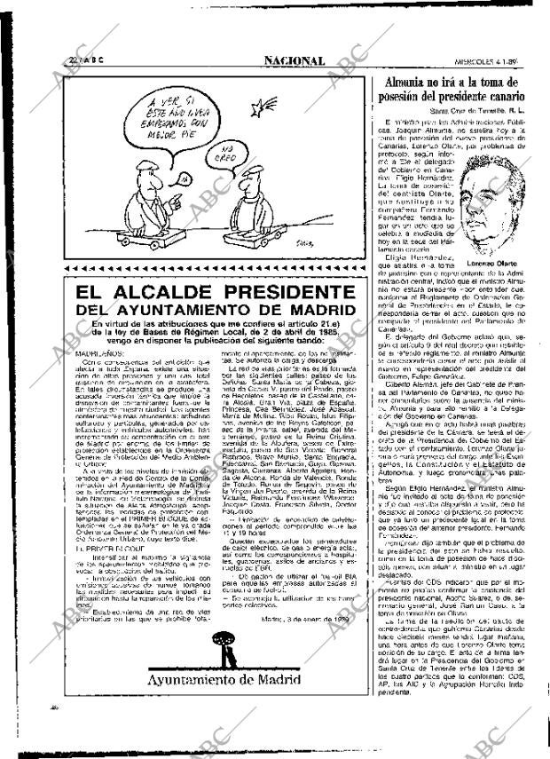 ABC MADRID 04-01-1989 página 22