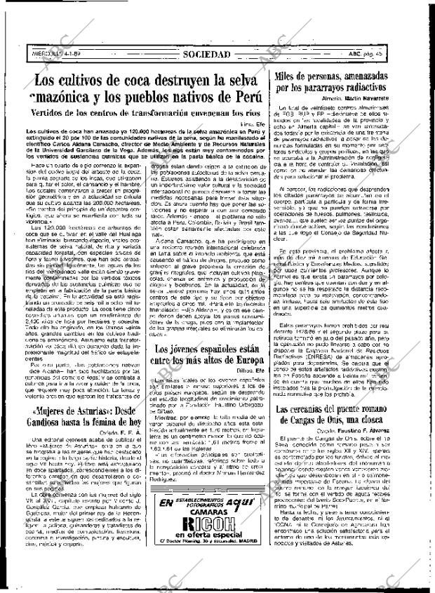 ABC MADRID 04-01-1989 página 45