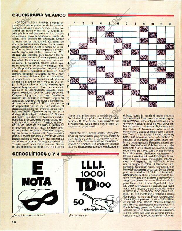 BLANCO Y NEGRO MADRID 08-01-1989 página 116