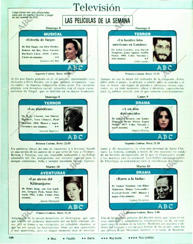 BLANCO Y NEGRO MADRID 08-01-1989 página 124