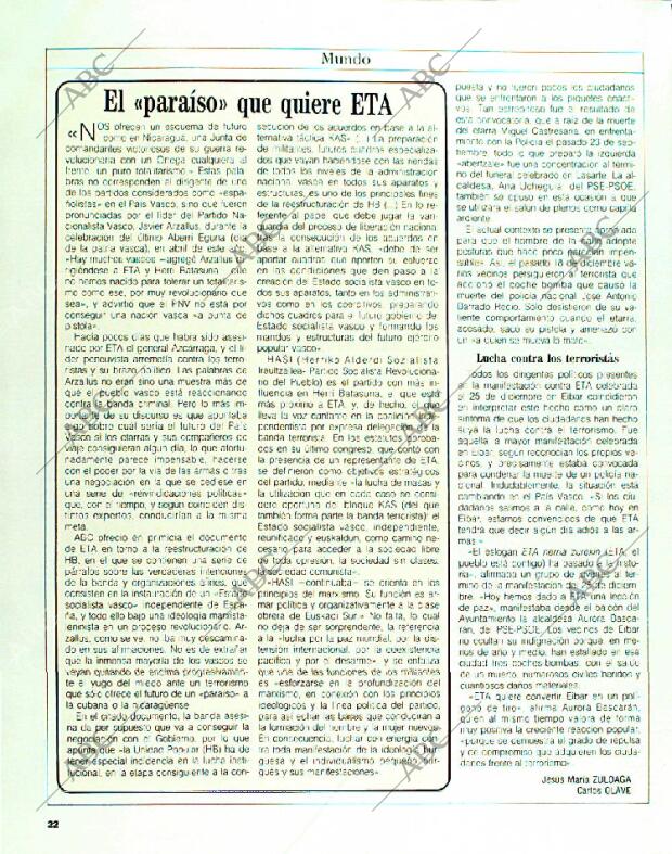 BLANCO Y NEGRO MADRID 08-01-1989 página 22