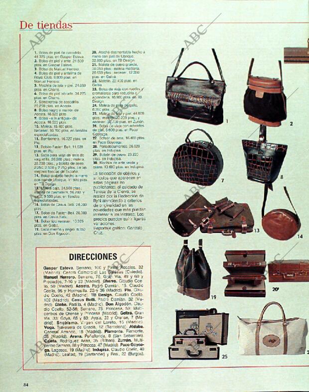 BLANCO Y NEGRO MADRID 08-01-1989 página 84