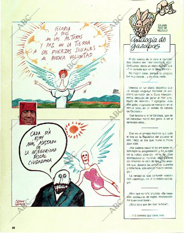 BLANCO Y NEGRO MADRID 08-01-1989 página 98