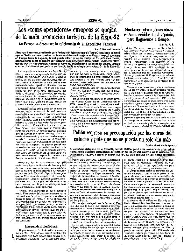 ABC SEVILLA 11-01-1989 página 30
