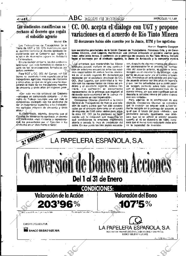 ABC SEVILLA 11-01-1989 página 48