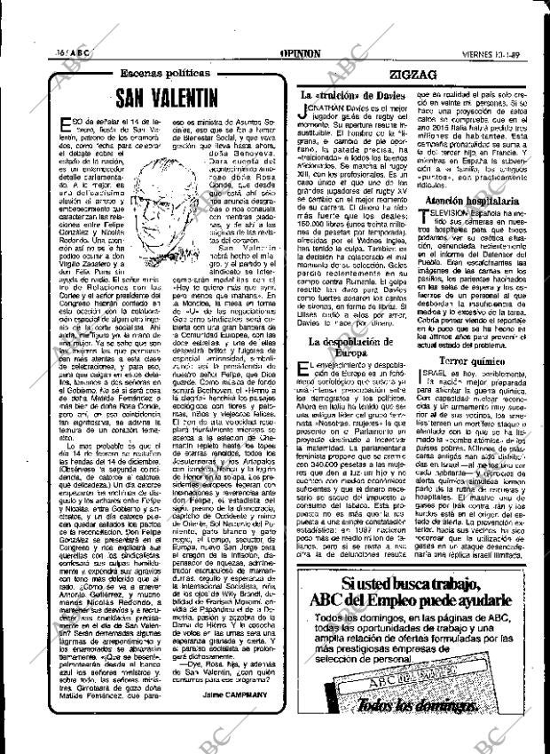 ABC SEVILLA 13-01-1989 página 16