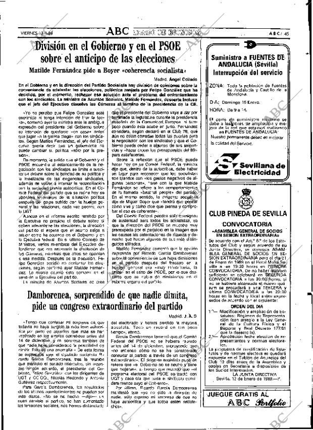 ABC SEVILLA 13-01-1989 página 45