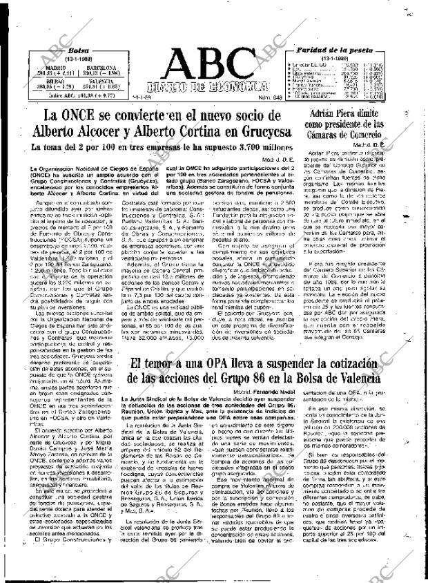 ABC MADRID 14-01-1989 página 65