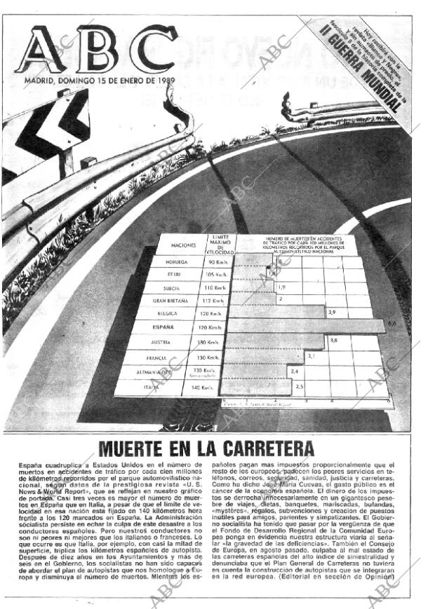 ABC MADRID 15-01-1989 página 1