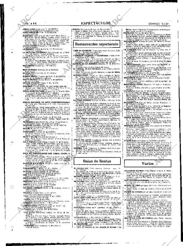 ABC MADRID 15-01-1989 página 108