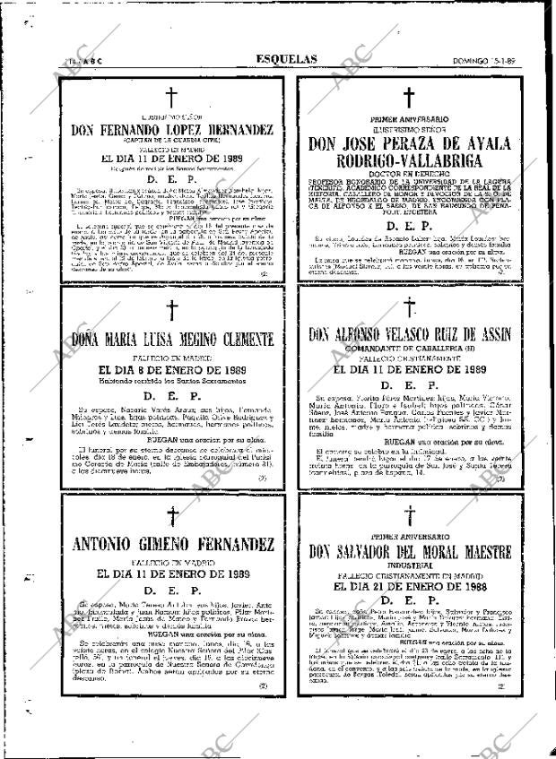 ABC MADRID 15-01-1989 página 114