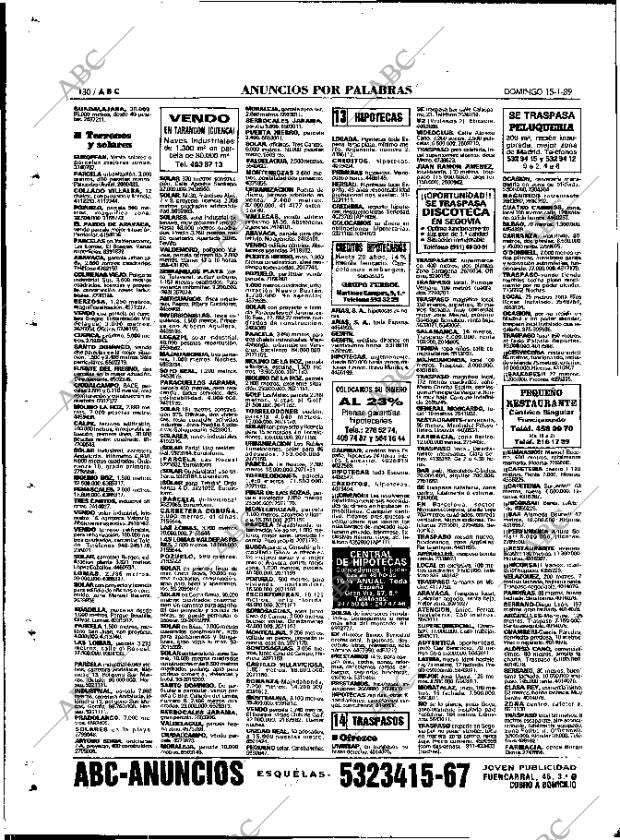 ABC MADRID 15-01-1989 página 130