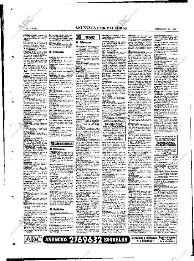ABC MADRID 15-01-1989 página 132