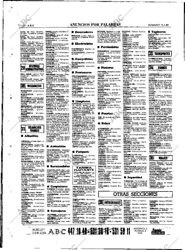 ABC MADRID 15-01-1989 página 134