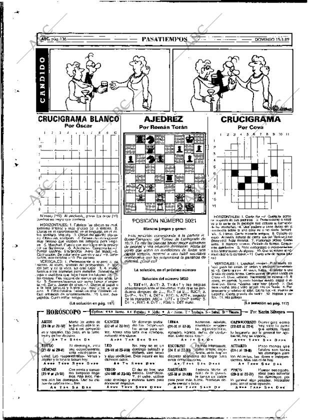 ABC MADRID 15-01-1989 página 136