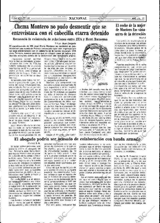 ABC MADRID 15-01-1989 página 31