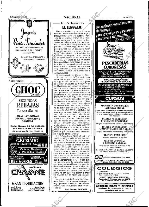 ABC MADRID 15-01-1989 página 35