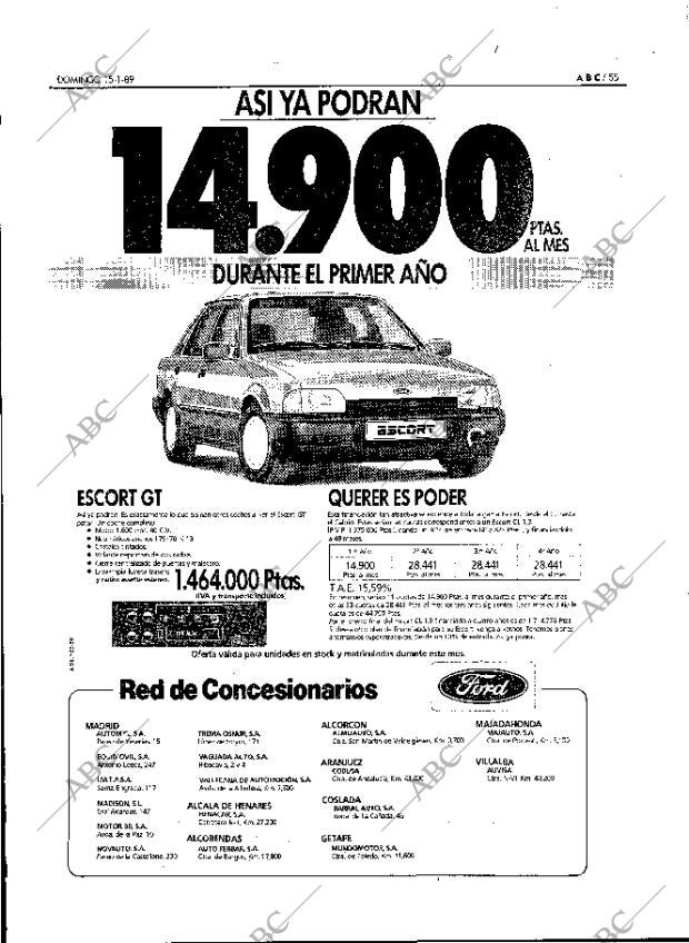 ABC MADRID 15-01-1989 página 55