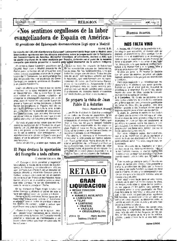 ABC MADRID 15-01-1989 página 61