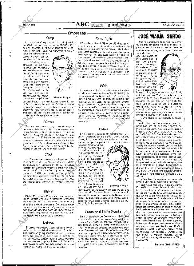 ABC MADRID 15-01-1989 página 82
