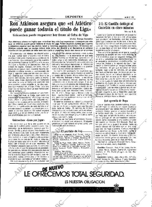 ABC MADRID 15-01-1989 página 85