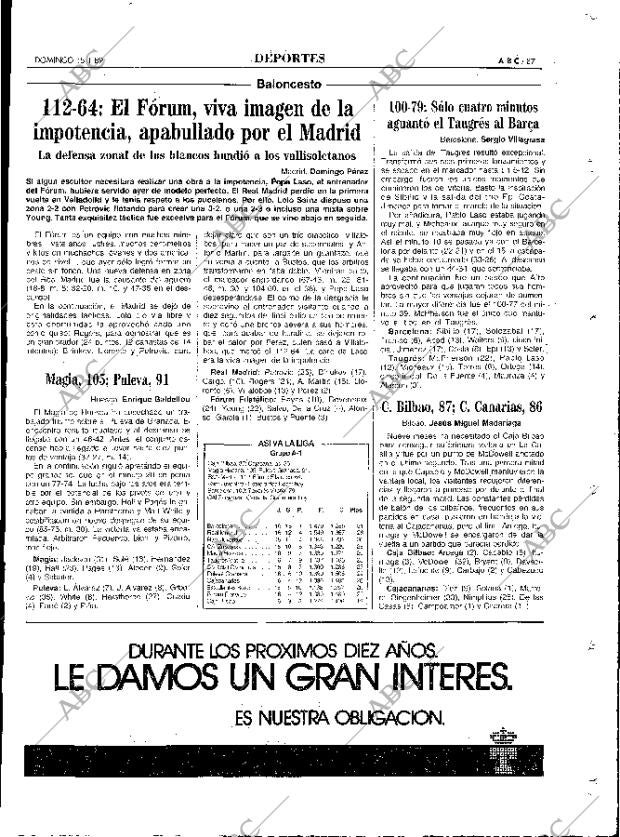 ABC MADRID 15-01-1989 página 87