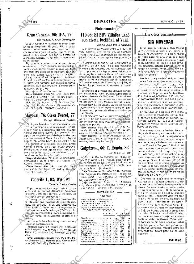 ABC MADRID 15-01-1989 página 88