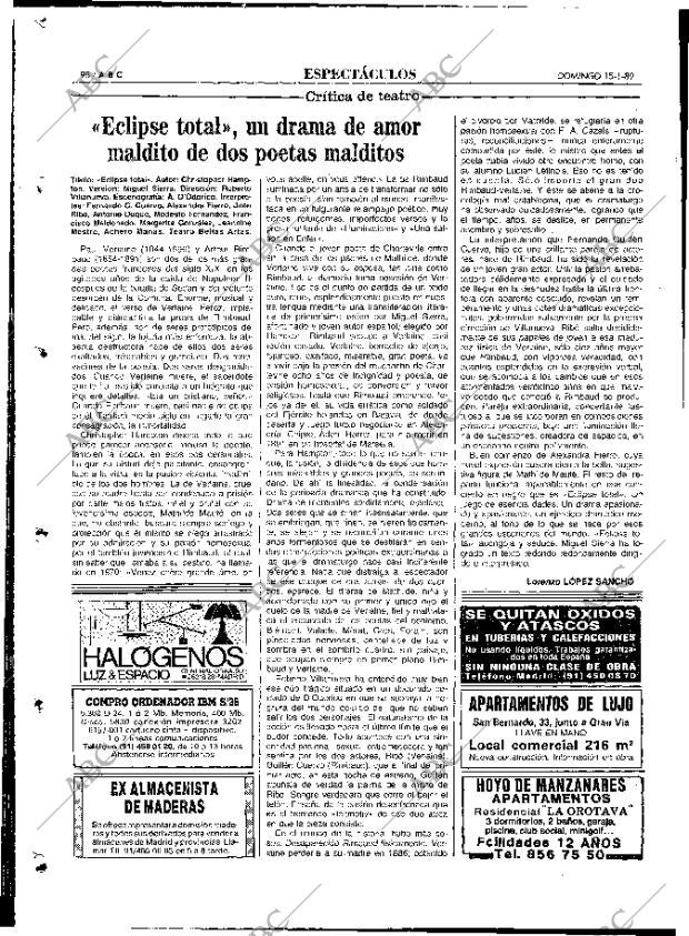 ABC MADRID 15-01-1989 página 98