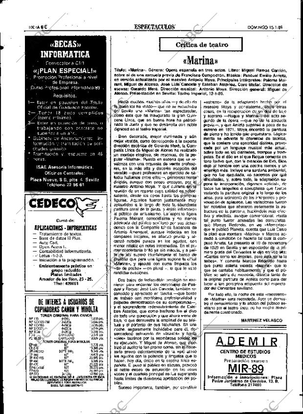 ABC SEVILLA 15-01-1989 página 100