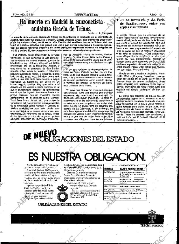 ABC SEVILLA 15-01-1989 página 101