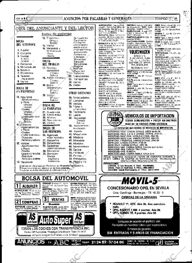ABC SEVILLA 15-01-1989 página 104