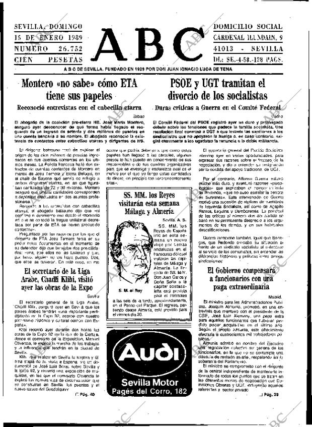 ABC SEVILLA 15-01-1989 página 17