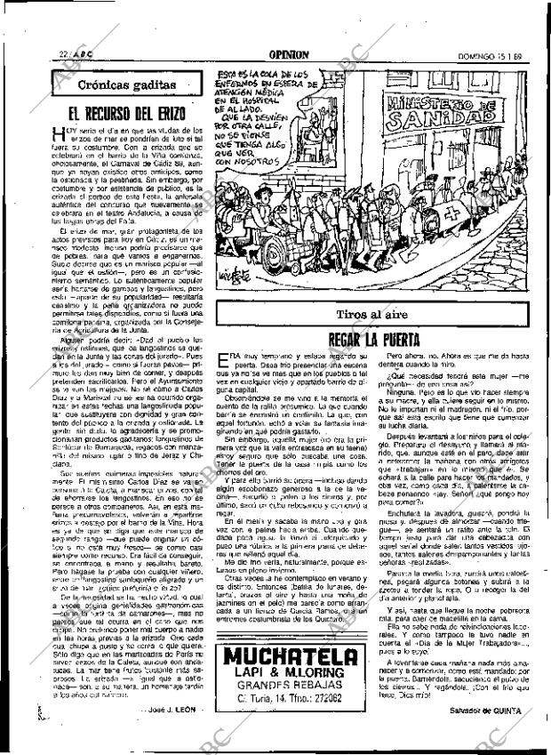 ABC SEVILLA 15-01-1989 página 22