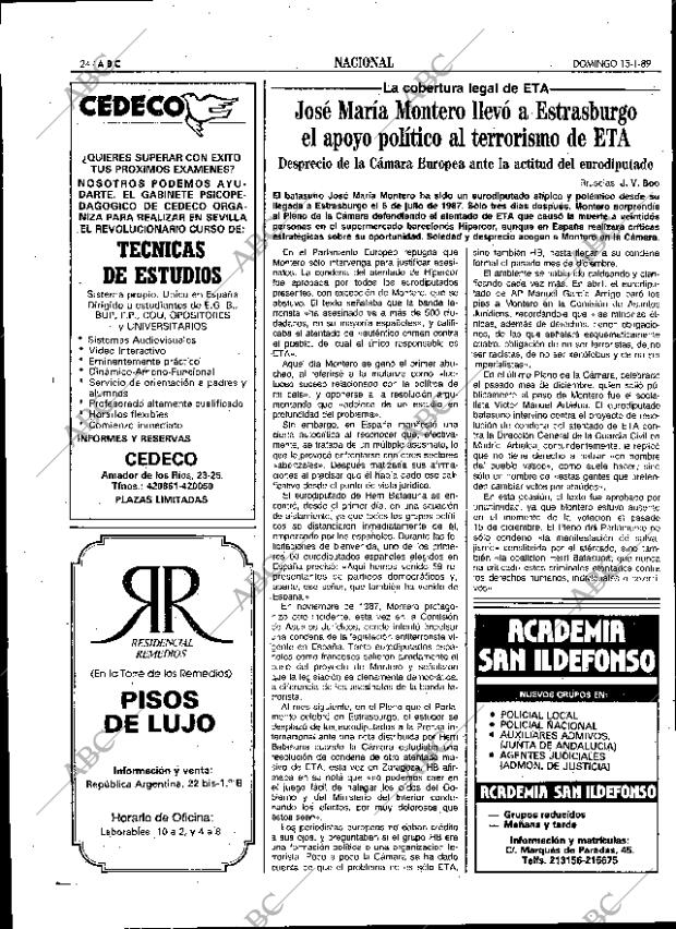 ABC SEVILLA 15-01-1989 página 24