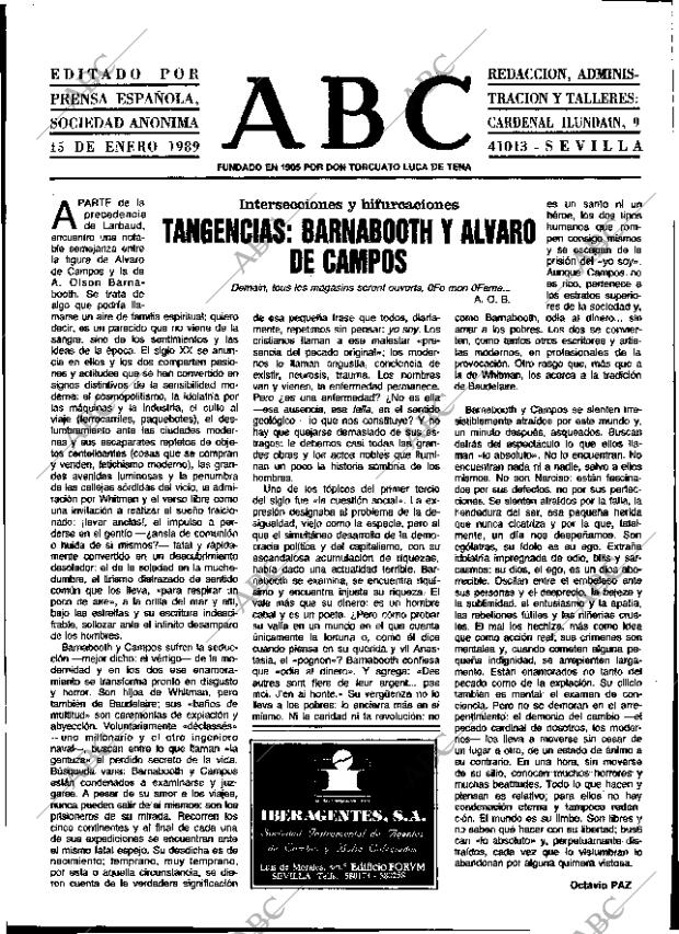 ABC SEVILLA 15-01-1989 página 3