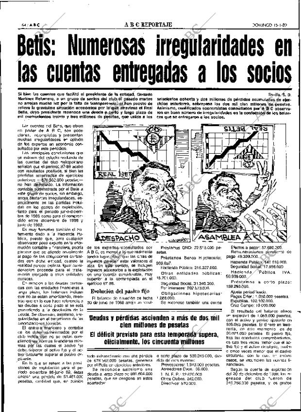 ABC SEVILLA 15-01-1989 página 64