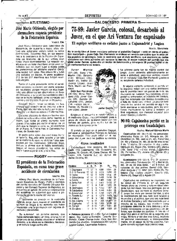 ABC SEVILLA 15-01-1989 página 94