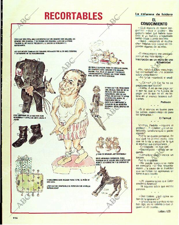 BLANCO Y NEGRO MADRID 15-01-1989 página 116