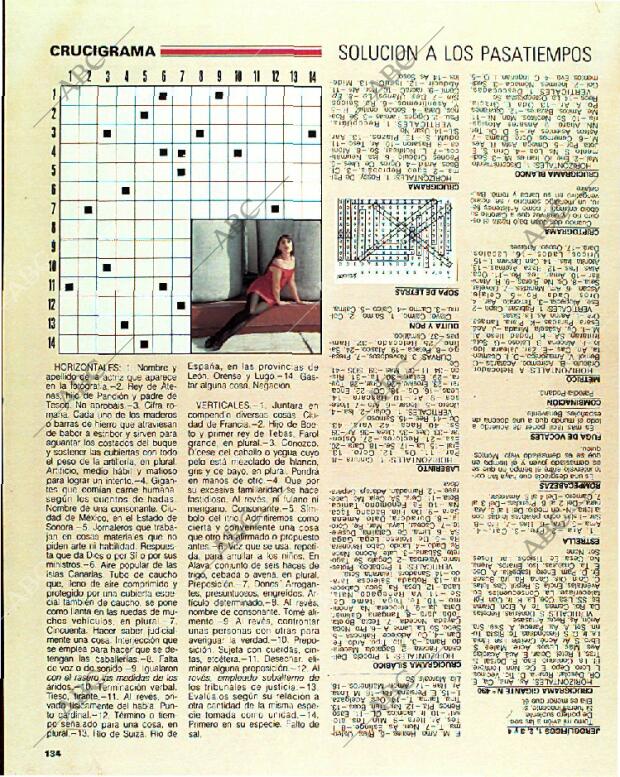 BLANCO Y NEGRO MADRID 15-01-1989 página 134