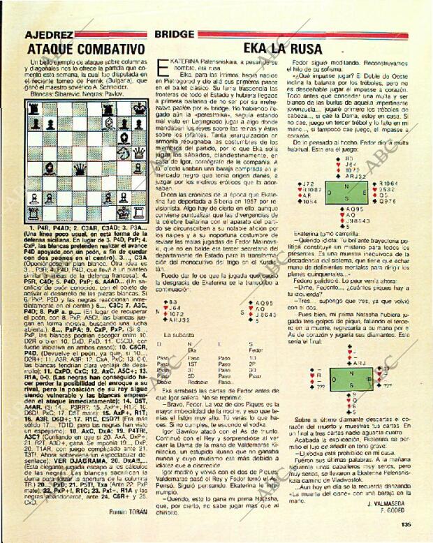 BLANCO Y NEGRO MADRID 15-01-1989 página 135