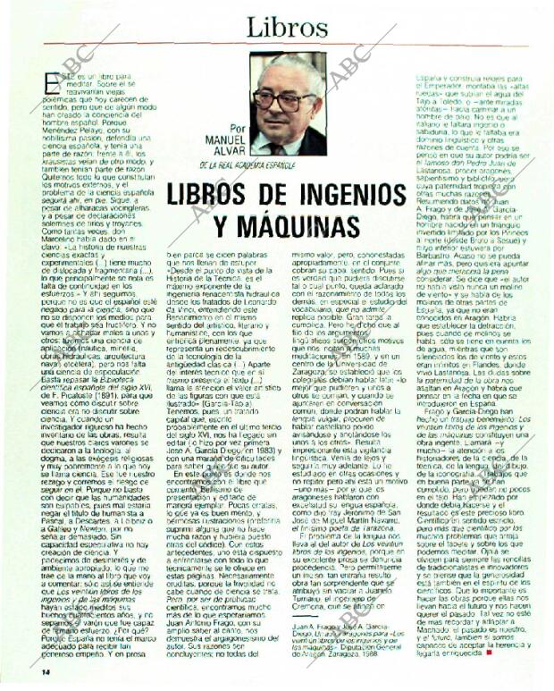 BLANCO Y NEGRO MADRID 15-01-1989 página 14